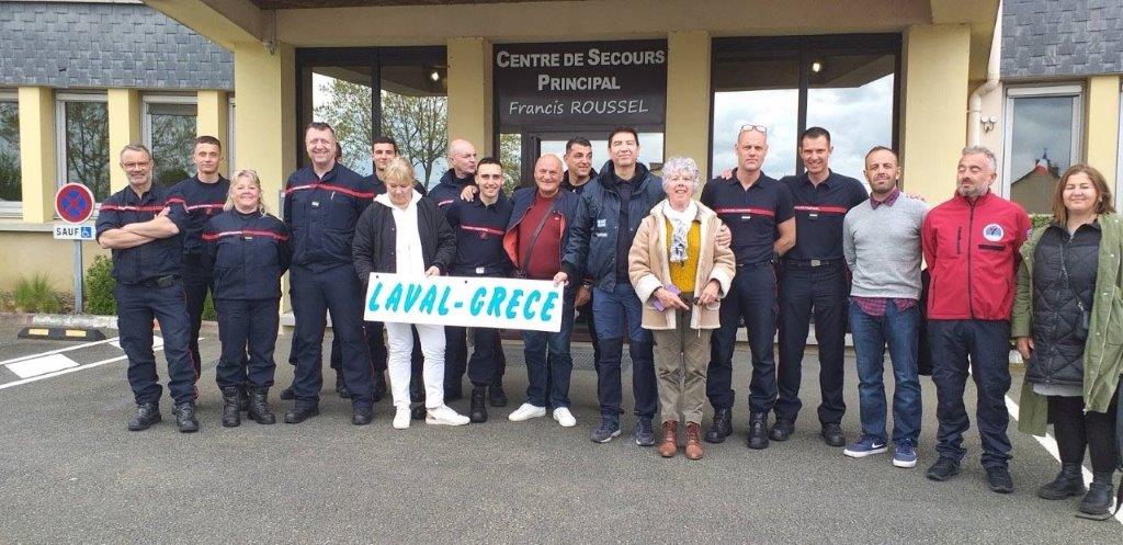 Protocole de coopération de la commune de Laval – PEX : visite des équipes de sapeurs-pompiers en France